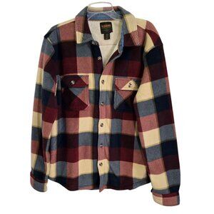 Redmond Mens Multicolor Plaid Flannel Shirt Button Up Long‎ Sleeve Size M